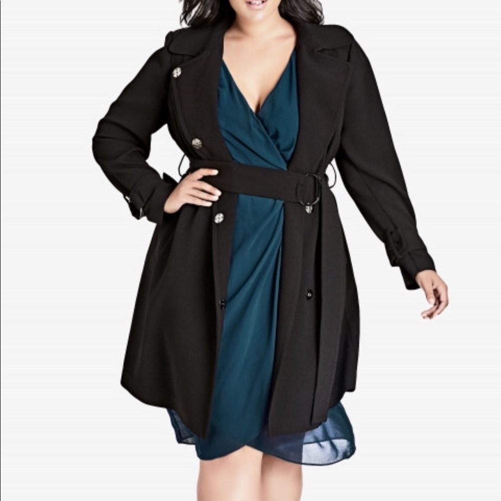 City Chic Trench Simply Wrap